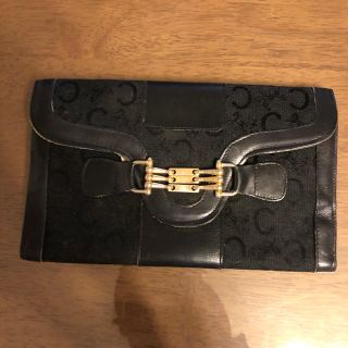 セフィーヌ(CEFINE)のセリーヌ　CELINE クラッチバッグ　財布　黒　モノグラム柄　ビンテージ(財布)