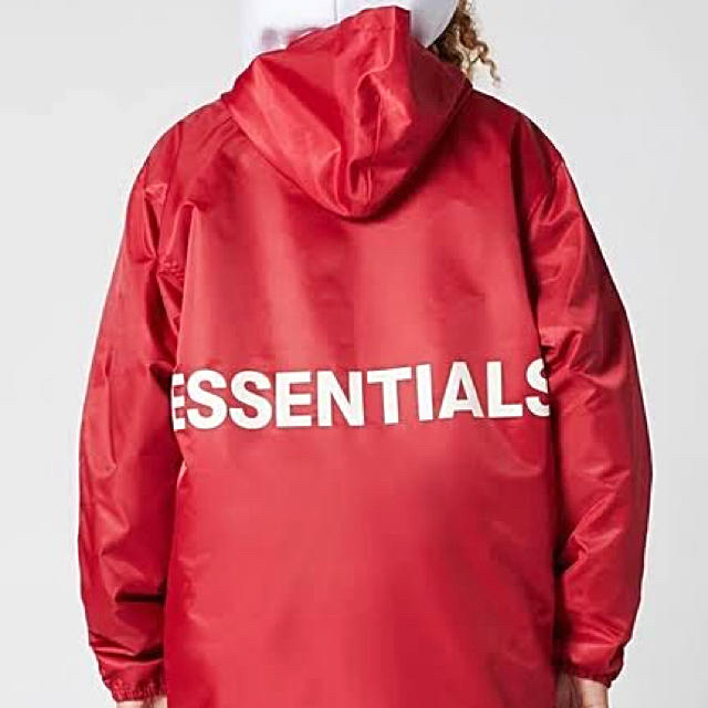 ESSENTIALS GRAPHIC HOODED COACH JACKET L