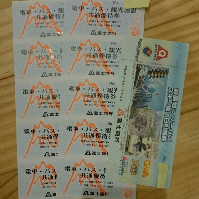 富士急ハイランド フリーパス チケット １枚 チケットの施設利用券(遊園地/テーマパーク)の商品写真