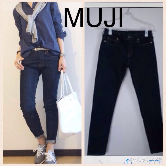 MUJI (無印良品)(ムジルシリョウヒン)の美脚！美品！今期 無印スキニー レディースのパンツ(デニム/ジーンズ)の商品写真