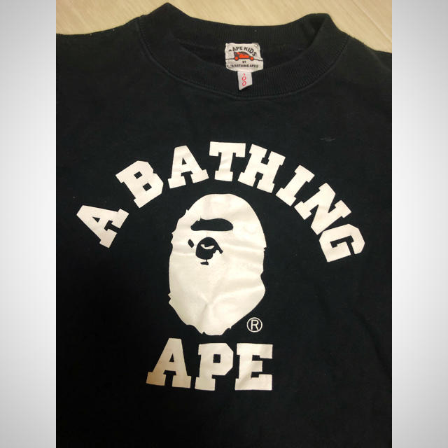 A BATHING APE(アベイシングエイプ)のA BATHING APEトレーナー キッズ/ベビー/マタニティのキッズ服男の子用(90cm~)(ジャケット/上着)の商品写真