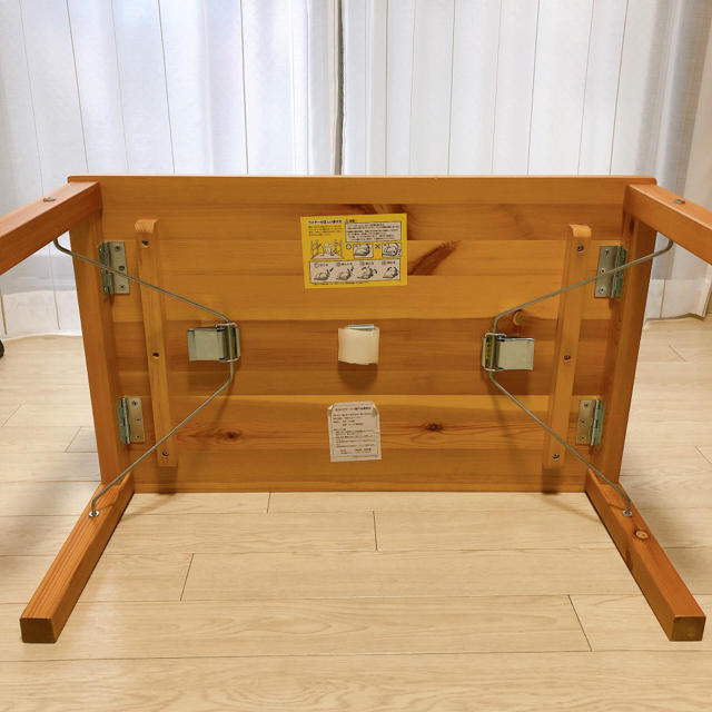 MUJI (無印良品)(ムジルシリョウヒン)の無印良品　ローテーブル　折り畳み式 インテリア/住まい/日用品の机/テーブル(ローテーブル)の商品写真