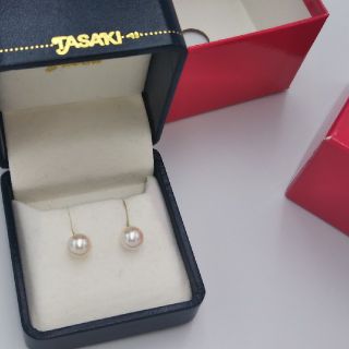 TASAKI 7mmあこや真珠ピアス（18k）