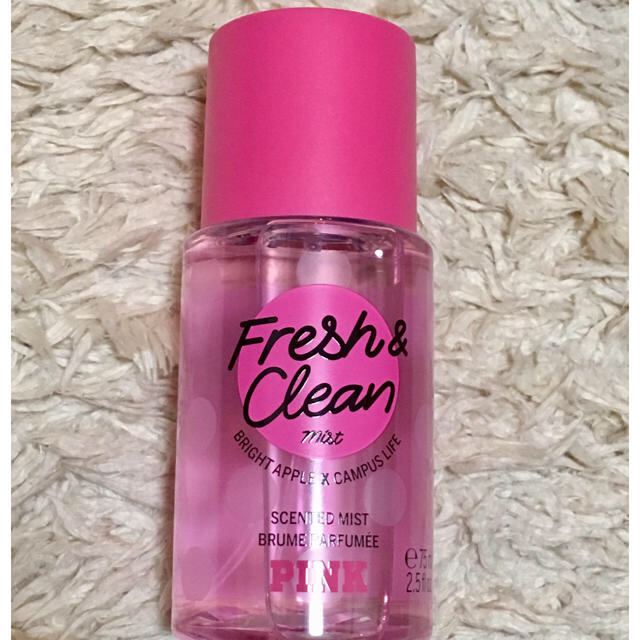 Victoria's Secret(ヴィクトリアズシークレット)の【値下げ中】PINK Fresh & Clean ミニ ボディミスト コスメ/美容の香水(香水(女性用))の商品写真