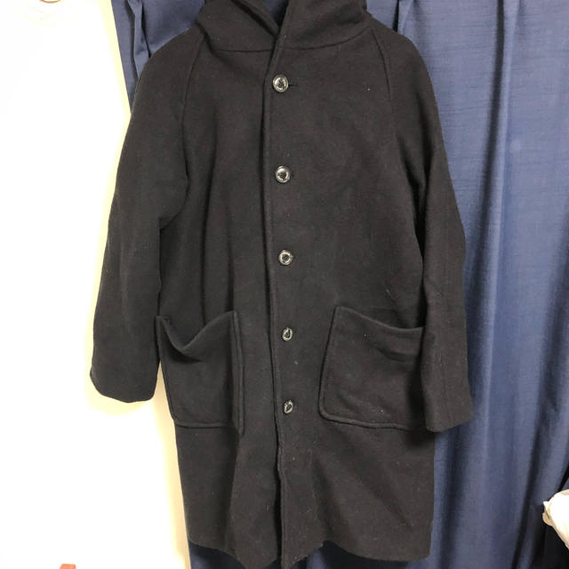 coen(コーエン)のコーエンカバーリングウールミディアムフーデッドコート レディースのジャケット/アウター(ロングコート)の商品写真