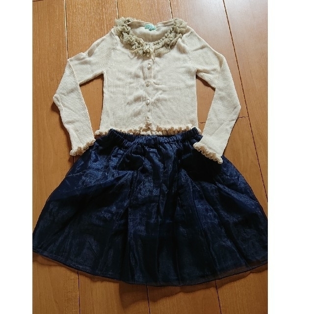 TOCCA(トッカ)のTOCCA 120 スカート カーディガン 110  キッズ/ベビー/マタニティのキッズ服女の子用(90cm~)(ドレス/フォーマル)の商品写真