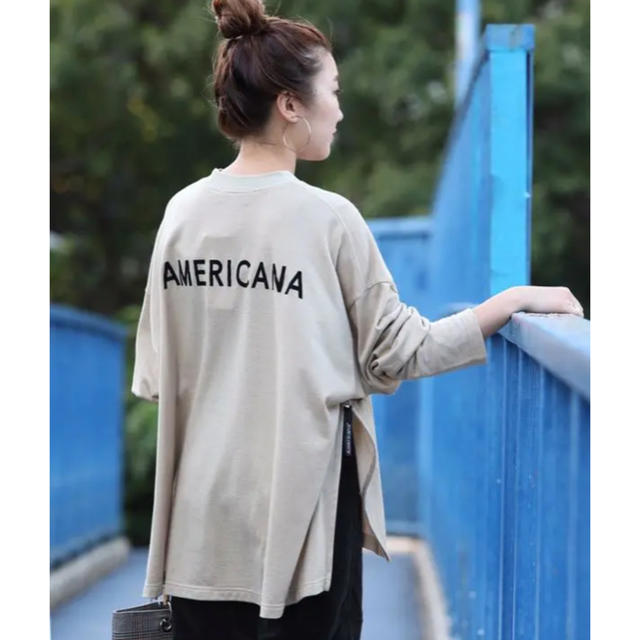 Americana アメリカーナ サイドジップ カットソー 美品  完売商品トップス