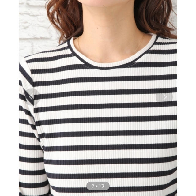LEPSIM(レプシィム)のボーダーロンT(テレコクルーネックTシャツLS) メンズのトップス(Tシャツ/カットソー(七分/長袖))の商品写真