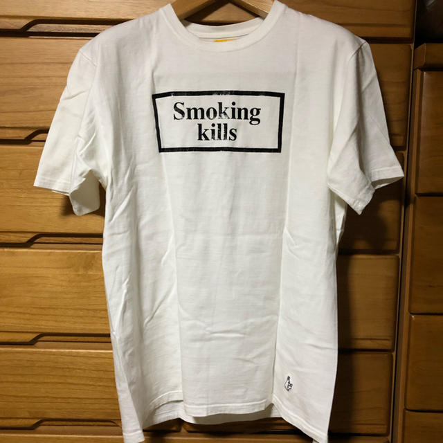 VANQUISH(ヴァンキッシュ)のFR2 Smorking Kills Logo Tee white M タグ付き メンズのトップス(Tシャツ/カットソー(半袖/袖なし))の商品写真