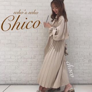 フーズフーチコ(who's who Chico)の新作🍂¥14080【Chico】サイドプリーツトレンチコート ライナーつき(ロングコート)