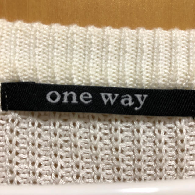 one*way(ワンウェイ)のone  way ボーダーニット レディースのトップス(ニット/セーター)の商品写真