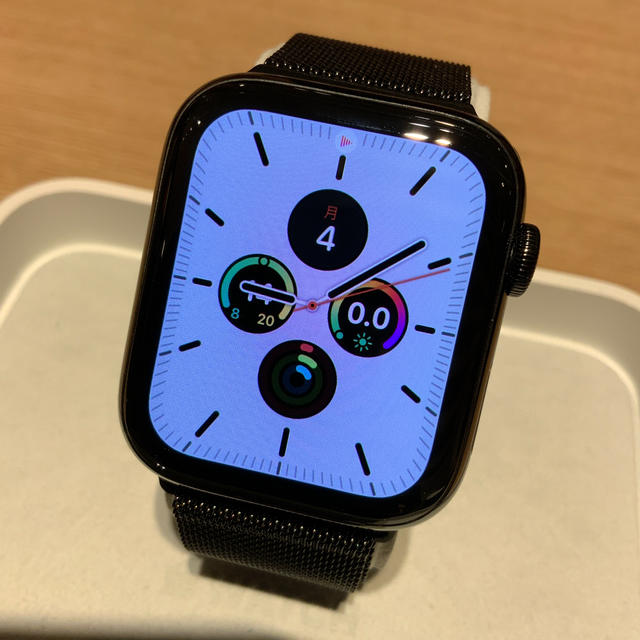 Apple Watch series4 セルラー 44mm ブラックステンレスメンズ