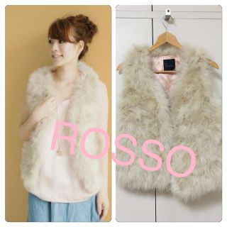 URBAN RESEARCH ROSSO ターキーフェザー　ジレ　ベスト