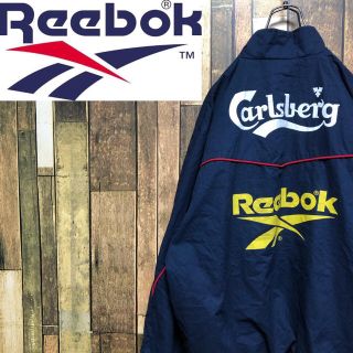 リーボック(Reebok)の【。様専用】リーボック×リバプール☆ベクタービッグロゴ刺繍ロゴナイロンジャケット(ナイロンジャケット)