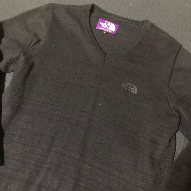 THE NORTH FACE - ノースフェイス パープルレーベル Vネックニット S