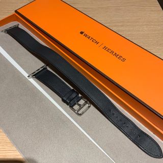 エルメス(Hermes)の(正規品) Apple Watch ドゥブルトゥール エルメス ブルーインディゴ(レザーベルト)