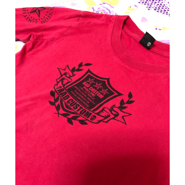 RAD CUSTOM(ラッドカスタム)の140cm☆ﾗｯﾄﾞｶｽﾀﾑ 赤 キッズ/ベビー/マタニティのキッズ服男の子用(90cm~)(Tシャツ/カットソー)の商品写真