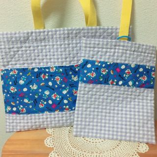 ∞ハンドメイド　レッスンバッグ＆上靴入れ2点セット (バッグ/レッスンバッグ)