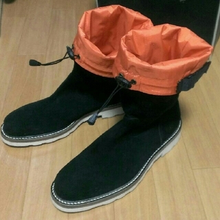 ミハラヤスヒロ(MIHARAYASUHIRO)のミハラヤスヒロ　ペコスブーツ　黒×オレンジ　25.5(ブーツ)