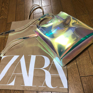 ザラ(ZARA)のZARA PVCバッグ(ショルダーバッグ)
