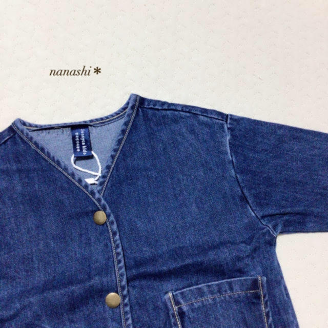 ZARA KIDS(ザラキッズ)の新品  ジャケット ノーカラージャケット デニムジャケット 韓国子供服 キッズ/ベビー/マタニティのキッズ服男の子用(90cm~)(ジャケット/上着)の商品写真