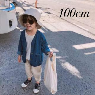 ザラキッズ(ZARA KIDS)の新品  ジャケット ノーカラージャケット デニムジャケット 韓国子供服(ジャケット/上着)