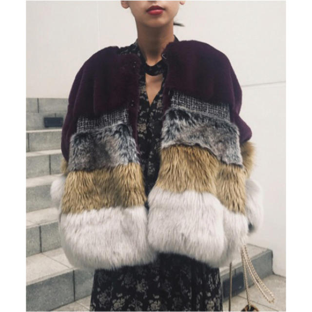 Ameri VINTAGE(アメリヴィンテージ)のMIXTURE FUR BLOUSON★お値下げ中 レディースのジャケット/アウター(ブルゾン)の商品写真