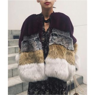 アメリヴィンテージ(Ameri VINTAGE)のMIXTURE FUR BLOUSON★お値下げ中(ブルゾン)