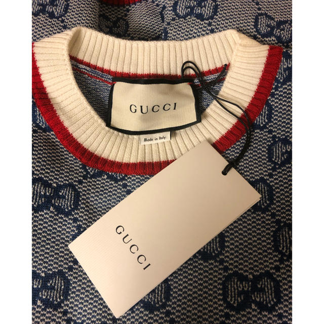 Gucci(グッチ)のグッチ　ニットワンピース　GGニットドレス レディースのワンピース(ひざ丈ワンピース)の商品写真