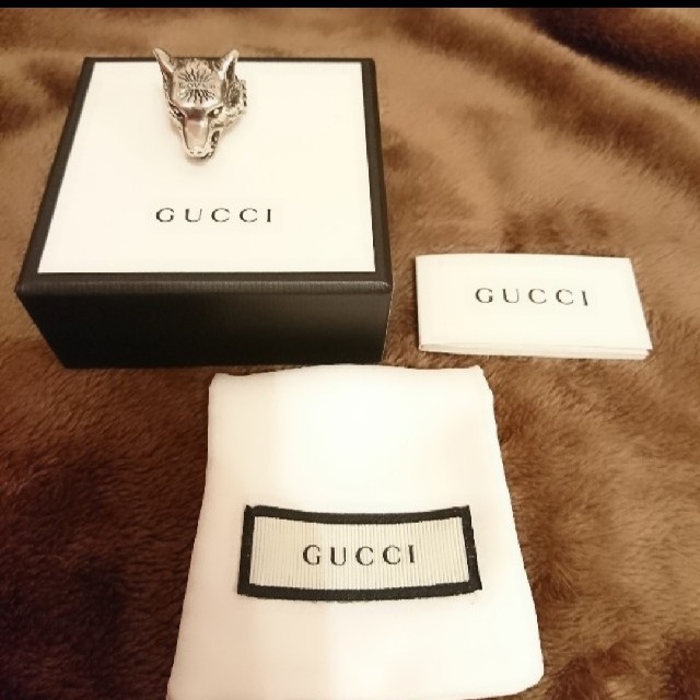 Gucci(グッチ)のGUCCI  ウルフヘッドリング シルバー メンズのアクセサリー(リング(指輪))の商品写真