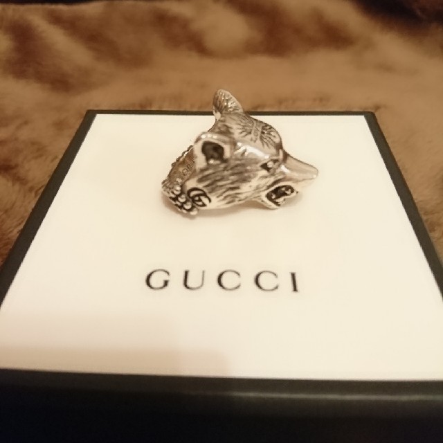 Gucci(グッチ)のGUCCI  ウルフヘッドリング シルバー メンズのアクセサリー(リング(指輪))の商品写真