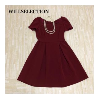 ウィルセレクション(WILLSELECTION)の美品 ウィルセレクション ワンピース ドレス(ひざ丈ワンピース)