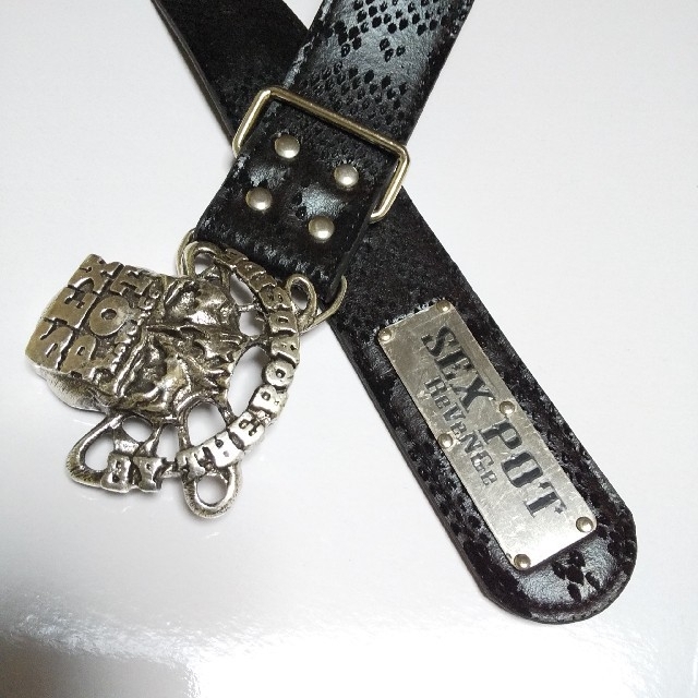 ROCK-PUNK☆SEX POT☆安ピンドクロベルト☆新品 ROCK-PUNK☆SEX POT☆安ピンドクロベルト☆新品
