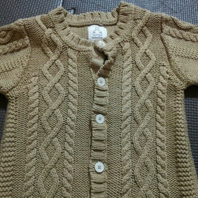 babyGAP(ベビーギャップ)のGAP☆綿ニット☆カバーオール70cm キッズ/ベビー/マタニティのベビー服(~85cm)(カバーオール)の商品写真