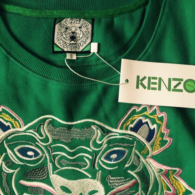 【希少！大人気完売品】KENZO/刺繍/sweat shirts/green/M