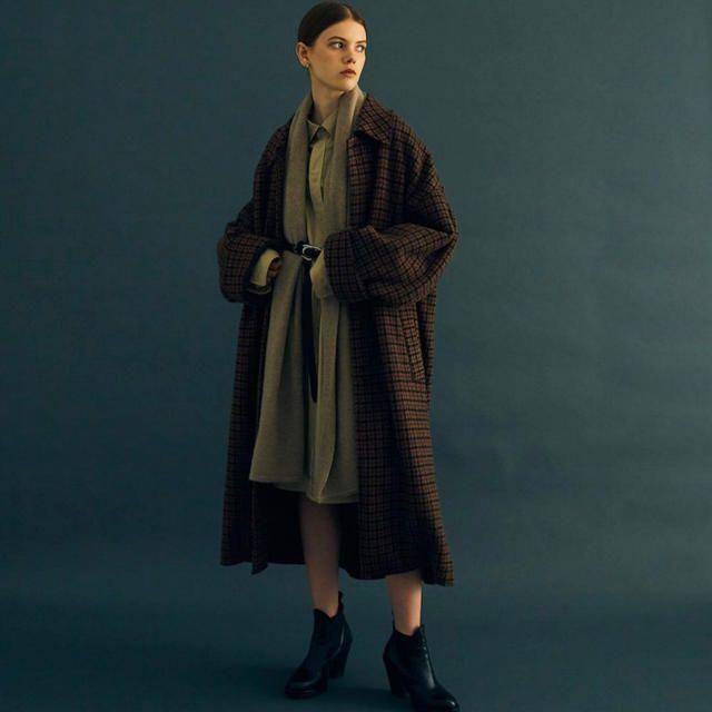 定価以下！YOKE ブラウンXS 19AW BAL COLLAR COAT