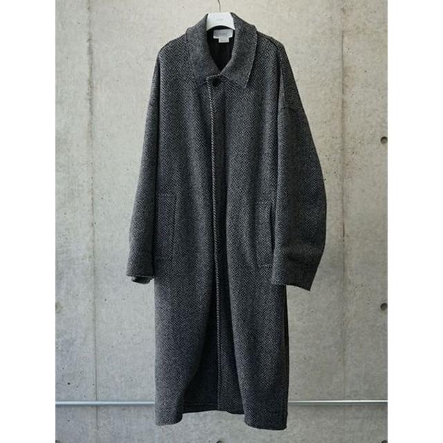 最安値！YOKE ブラックS 19AW BAL COLLAR COAT コート