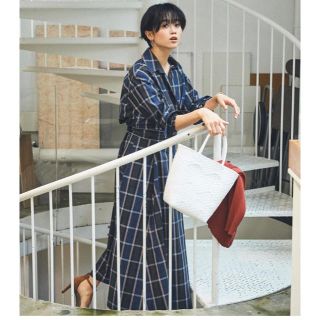 ユナイテッドアローズグリーンレーベルリラクシング(UNITED ARROWS green label relaxing)のgreen label relaxing ブロードカシュクールワンピース 新品(ロングワンピース/マキシワンピース)