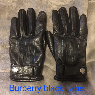 バーバリーブラックレーベル(BURBERRY BLACK LABEL)の最終値引き‼️Burberry black label 本革 手袋(手袋)