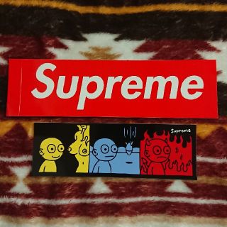 シュプリーム(Supreme)のSupremeノベルティーステッカー２枚セットボックスロゴ オンラインオマケ(ステッカー)