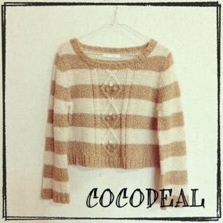 ココディール(COCO DEAL)の♡8末まで ボーダーショートニット♡(ニット/セーター)