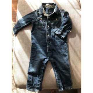 ギャップキッズ(GAP Kids)のGAP BABY ★デニムロンパース★新品18-24値下げ(ロンパース)