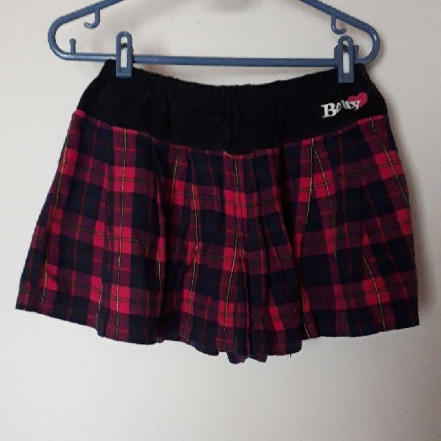 BETTY DAY  ピンクチェック　ミニスカート風　キュロット　160 キッズ/ベビー/マタニティのキッズ服女の子用(90cm~)(スカート)の商品写真