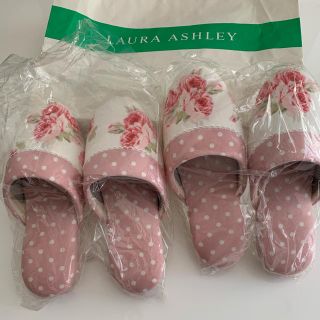 ローラアシュレイ(LAURA ASHLEY)のローラアシュレイ ピオニー スリッパ2セット(スリッパ/ルームシューズ)