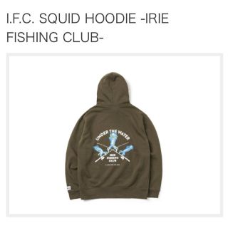 アイリーライフ(IRIE LIFE)の未開封新品/I.F.C SQUID HOODIE/Olive(パーカー)