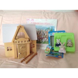 ののはなウサギさんのお家 イギリス版(ネコ&イヌ)人形