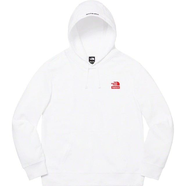 トップスSupreme North FaceHooded Sweatshirt 白 xl