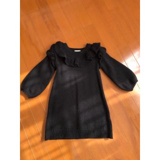 ザラキッズ(ZARA KIDS)のニットワンピ★black110(ワンピース)