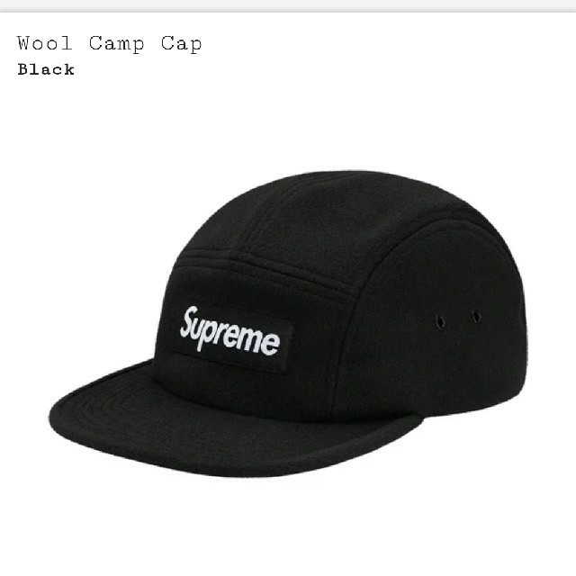 帽子Supreme wool camp cap