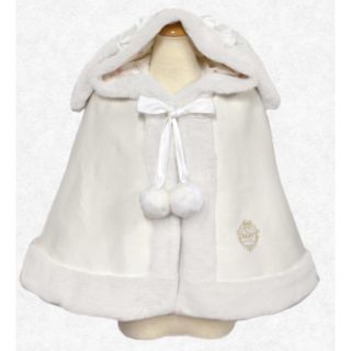 BABY うさくみゃちゃんケープ ホワイト 新品 タグ付き